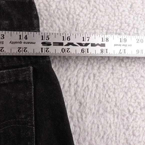Vintage Levi's 505‎ Orange Tab Straight Leg Black Denim Jeans Mens W30 L34 USA